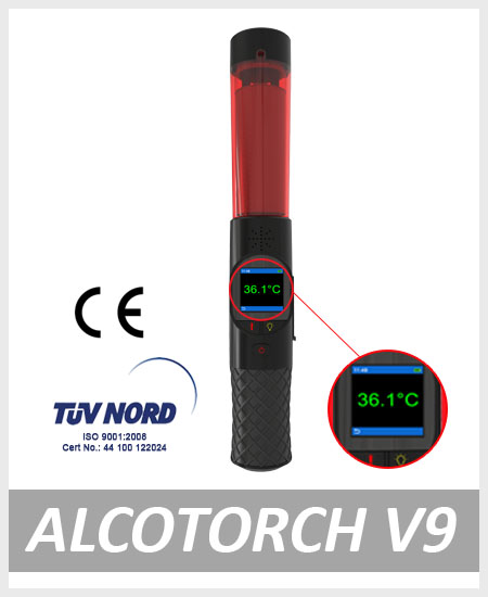 alcohol tester breathalyzer AlcoTorch V9